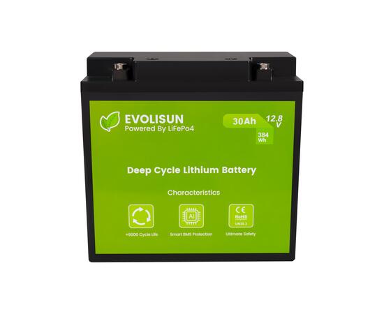 Аккумулятор EVOLISUN LiFePO4 12.8 V, 30 Ah (30A)