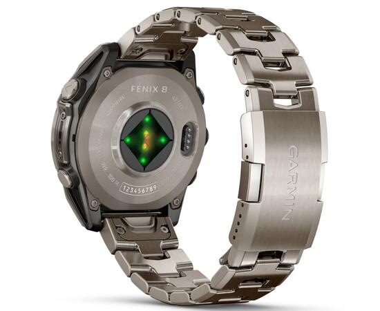 Умные часы Garmin Fenix 8 Amoled Sapphire 47 mm vented titanium bracelet