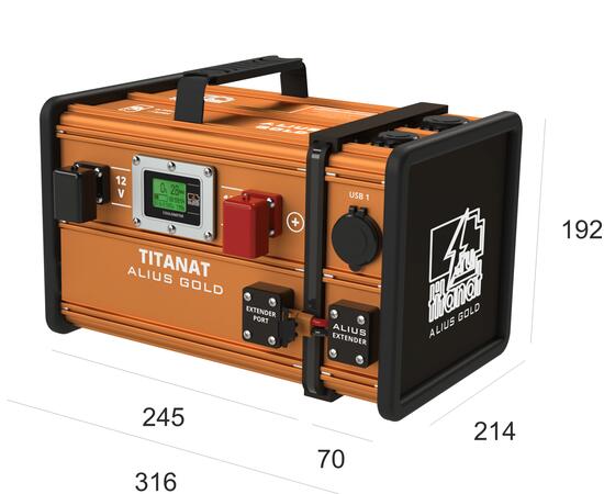 Аккумулятор литиевый Titanat 12V 105Ah LiFePO4 ALIUS GOLD