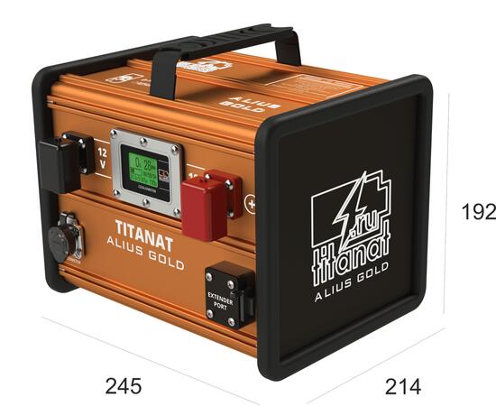 Аккумулятор литиевый Titanat 12V 105Ah LiFePO4 ALIUS GOLD