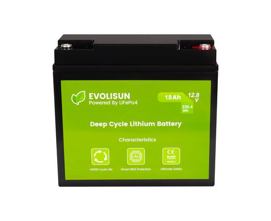 Аккумулятор EVOLISUN LiFePO4 12.8 V, 18 Ah (20A)