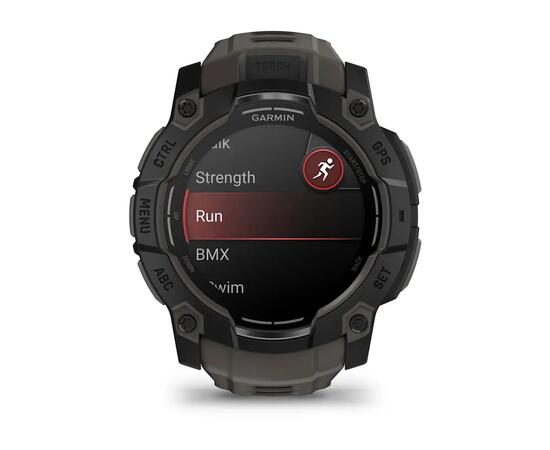 Умные часы Garmin Instinct 3 (50 мм) AMOLED черные/угольные