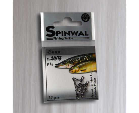 Застежка Spinwal Snap size 20B 9kg 10pcs