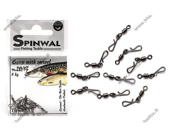 Застежка Spinwal Snap with swivel size 20B 10pcs su
