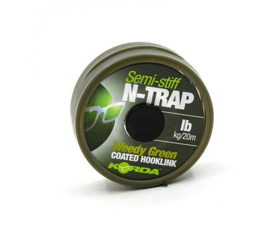 Поводковый материал KORDA N-Trap Semi-stiff 15lb Weedy Green