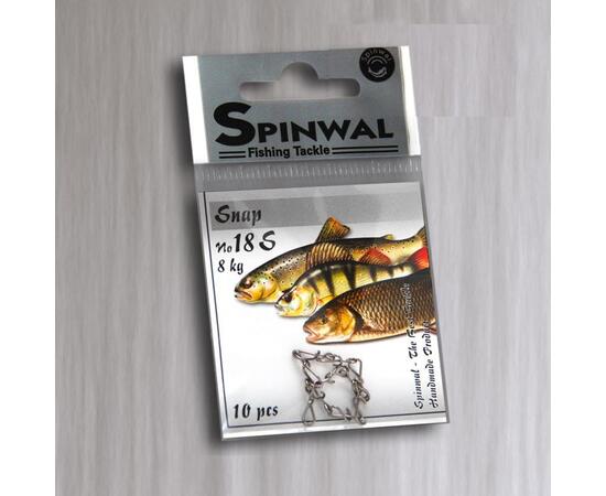 Застежка Spinwal Snap size 18S 8kg 10pcs