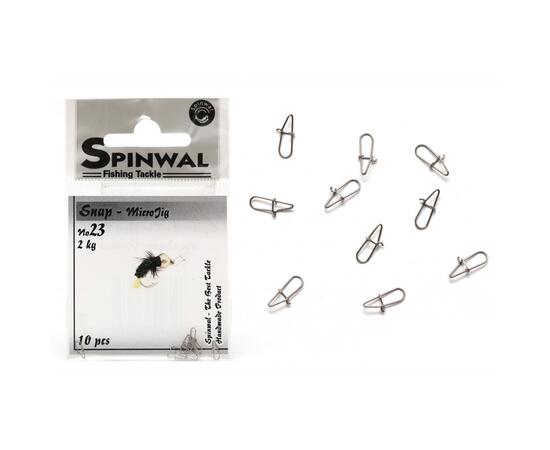 Застежка Spinwal Snap MicroJig size 23 2kg 10pcs