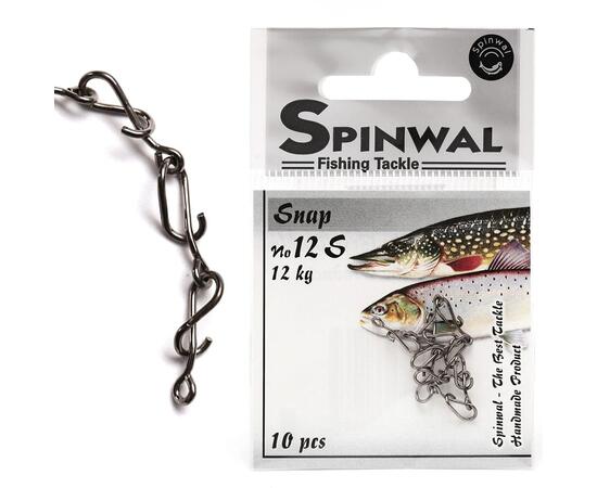 Застежка Spinwal Snap size 12S 12kg 10pcs