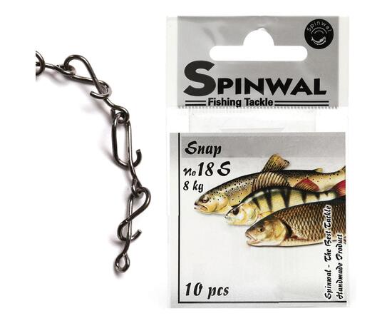 Застежка Spinwal Snap size 18S 8kg 10pcs