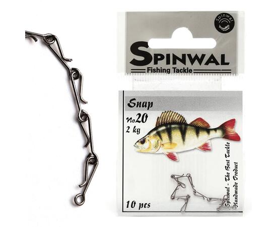 Застежка Spinwal Snap size 20 2kg 10pcs
