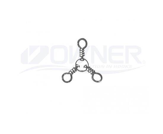 Вертлюг тройник OWNER 3 Ways Swivel №8 11шт