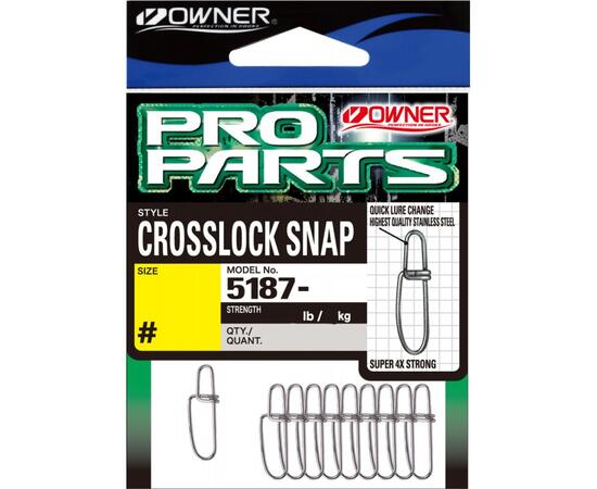 Застежка OWNER Cross Lock Snap №0 10шт