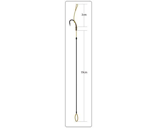 Оснастка готовая карповая OWNER ORC-4 Bungee rig №6 15lb 19см 2шт
