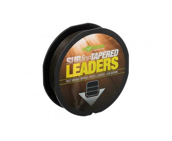 Лидер конический KORDA Subline Tapered Leader 0.30-0.50мм Brown