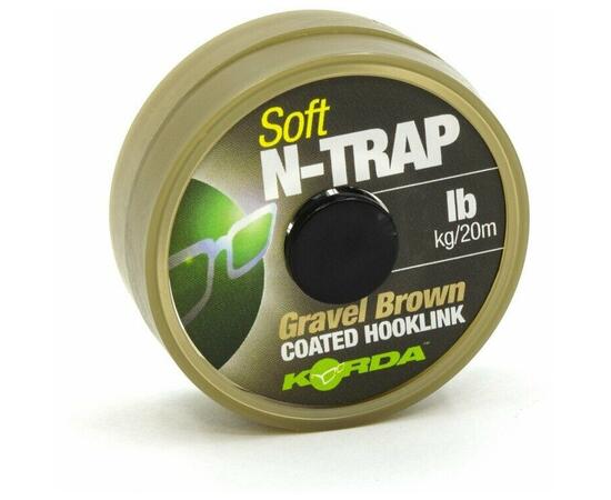 Поводковый материал KORDA N-Trap Soft Gravel 15lb 20м