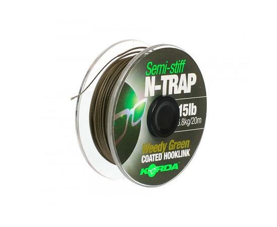 Поводковый материал KORDA N-Trap Semi-stiff 15lb Weedy Green