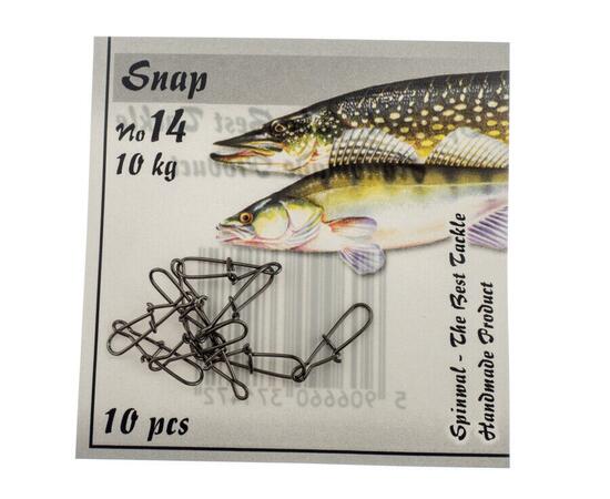 Застежка Spinwal Snap size 14 10kg 10pcs