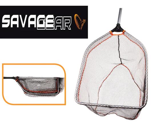 Подсачник SAVAGE GEAR Pro Folding Rubber Mesh Landign Net L 65x50cm