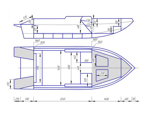 Алюминиевая лодка Lord River Rest 48