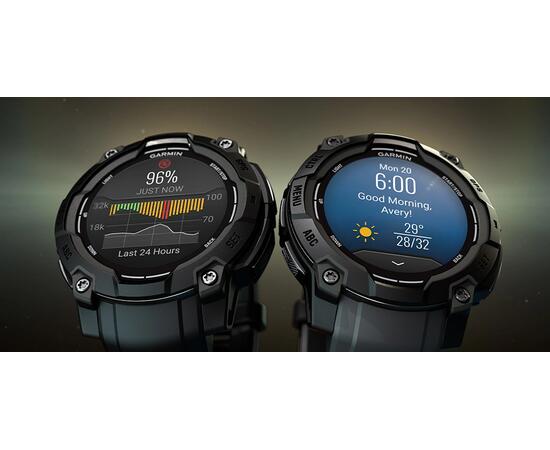 Умные часы Garmin Instinct 3 (50 мм) AMOLED черные/угольные