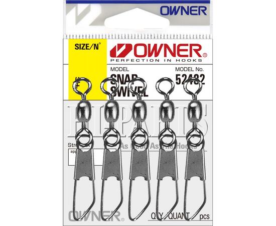 Застежка с вертлюгом OWNER Snap Swivel №16 10шт