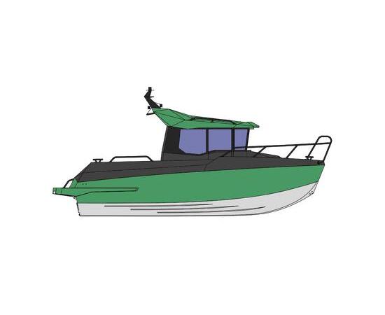 Алюминиевая лодка Windboat 7.0 Cabin