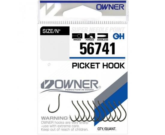 Крючок OWNER Picket Hook brown №16 12шт