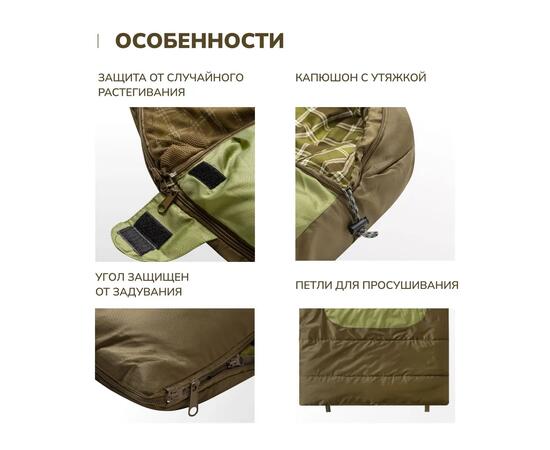 Спальный мешок RSP CHILL 200 BIG, левая молния