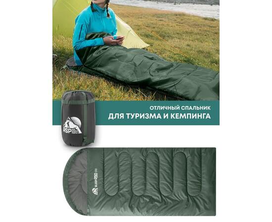 Спальный мешок RSP SLEEP 250 BIG зеленый, левая молния