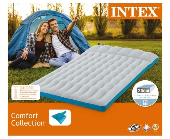 67999 Надувной матрас Intex Camping Mat 127х193х24 см