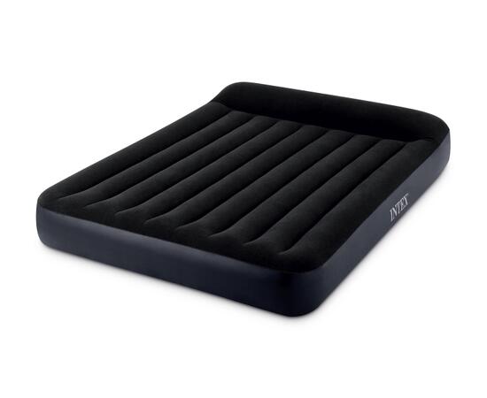 64150 Надувной матрас Intex Pillow Rest Classic Fiber-Tech, 152х203х25см, c встроенным насосом