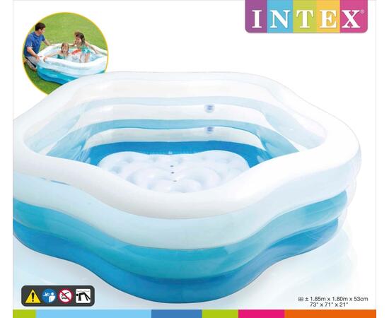 56495 Бассейн надувной Intex Звезда 185 х 180 х 53 см