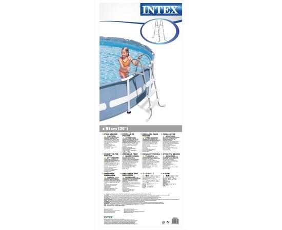 28064 Лестница для бассейнов Intex до 91 см, 3 ступеньки, без площадки