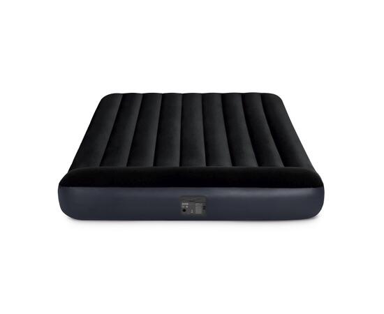 64150 Надувной матрас Intex Pillow Rest Classic Fiber-Tech, 152х203х25см, c встроенным насосом