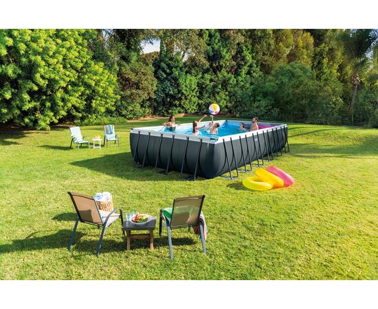 26368 Каркасный бассейн Intex Ultra Frame 732 х 366 х 132 см, фильтр-насос, лестница, тент, подстилка