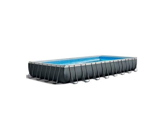 26374 Каркасный бассейн Intex Ultra Frame 975 х 488 х 132 см, фильтр-насос, лестница, тент, подстилка