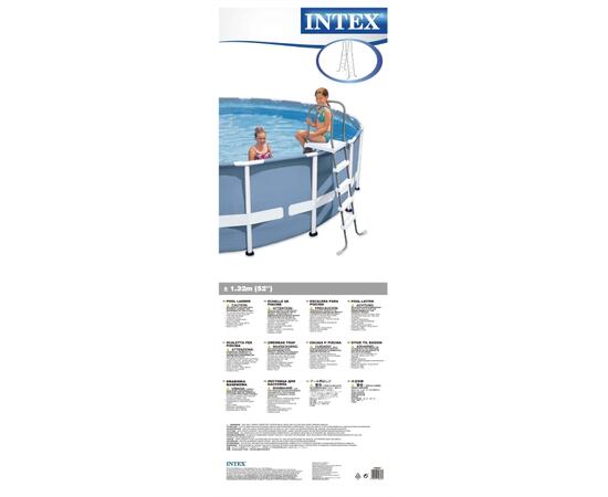 28067 Лестница для бассейнов Intex до 132 см, 4 ступеньки, с площадкой
