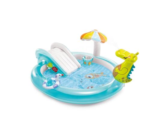 57165 Игровой центр Intex Аллигатор, с горкой и распылителем "Gator Play Center"