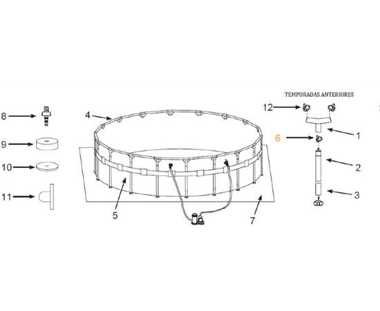 26334 Каркасный бассейн Intex Ultra XTR Frame 610 х 122 см, фильтр-насос, лестница, тент, подстилка