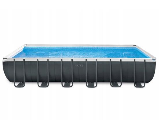26368 Каркасный бассейн Intex Ultra Frame 732 х 366 х 132 см, фильтр-насос, лестница, тент, подстилка