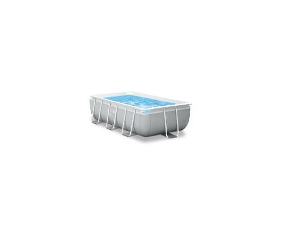 26792 Каркасный бассейн Intex Prism Frame 488 х 244 х 107 см, фильтр-насос, лестница, тент, подстилка