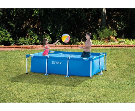 28270 Каркасный бассейн Intex Frame Set, прямоугольный, 220 х 150 х 60 см