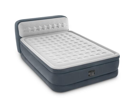 64448 Надувная кровать Intex Ultra Plush 152х236х46см, с встроенным насосом 220-240V