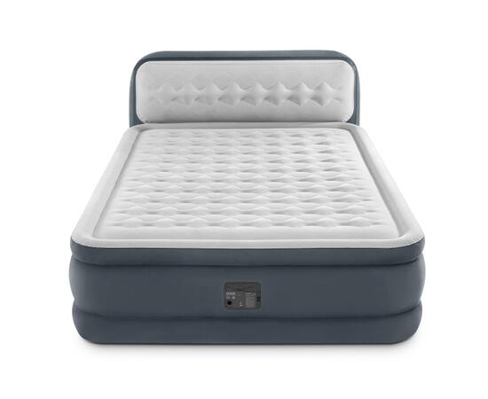 64448 Надувная кровать Intex Ultra Plush 152х236х46см, с встроенным насосом 220-240V