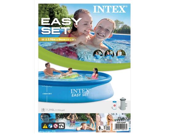 28142 Бассейн надувной Intex Easy Set, 396 х 84 см, фильтр-насос
