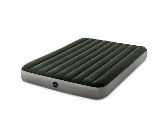 64779 Надувной матрас Intex Downy Airbed, 152х203х25 см, насос на батарейках (6хС)