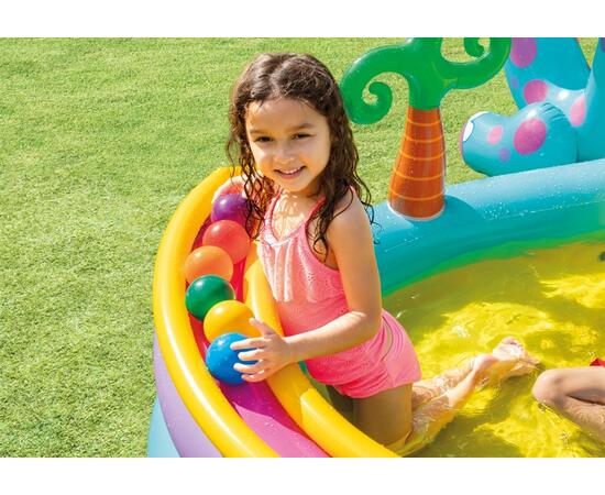 57135 Игровой центр Intex Дракоша, с распылителем, 333 х 229 х 112 см, от 3 лет