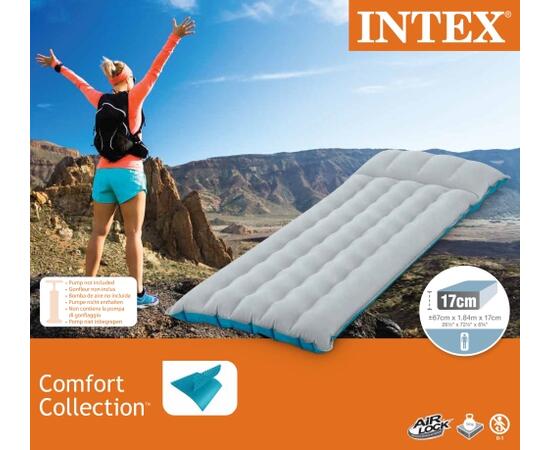 67997 Надувной матрас Intex Camping Mat 67х184х17см
