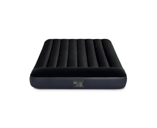 64148 Надувной матрас Intex Pillow Rest Classic Fiber-Tech, 137х191х25см, c встроенным насосом