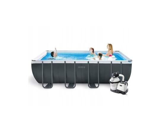 26356 Каркасный бассейн Intex Ultra Frame 549 х 274 х 132 см, фильтр-насос, лестница, тент, подстилка
